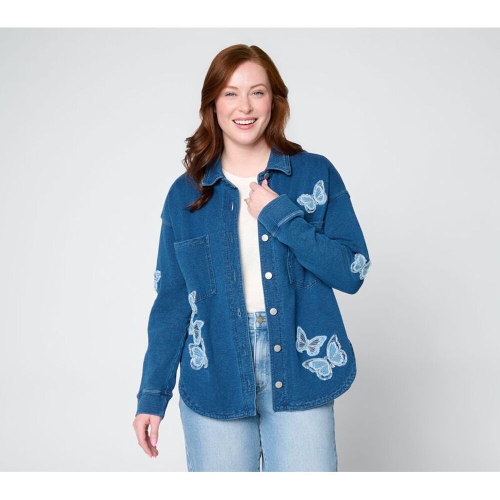 Driftwood Women's Jacket Sz L Make Your Selection: Drifod Jeans Blue
